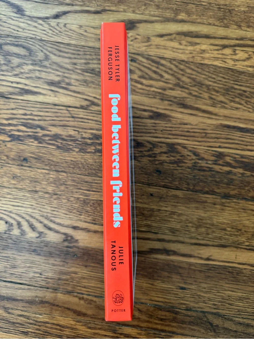 Food Between Friends Cookbook - White Cover with Red Spine